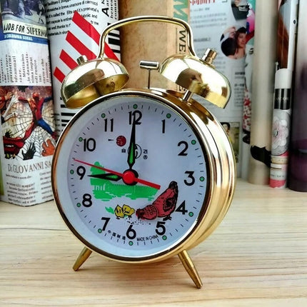 Retro vekkerklokke med dobbel bjelle