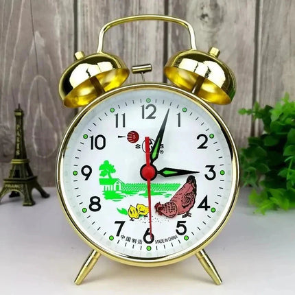 Retro vekkerklokke med dobbel bjelle