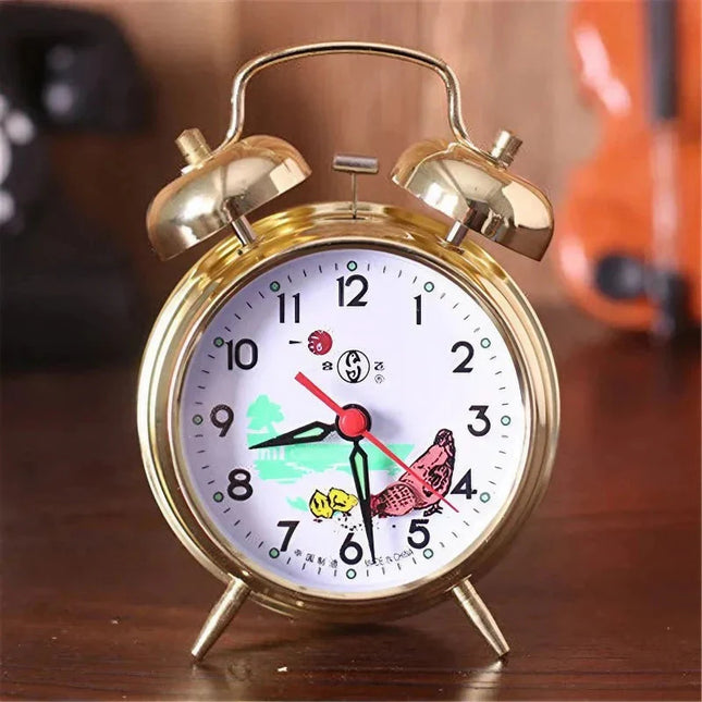Retro vekkerklokke med dobbel bjelle