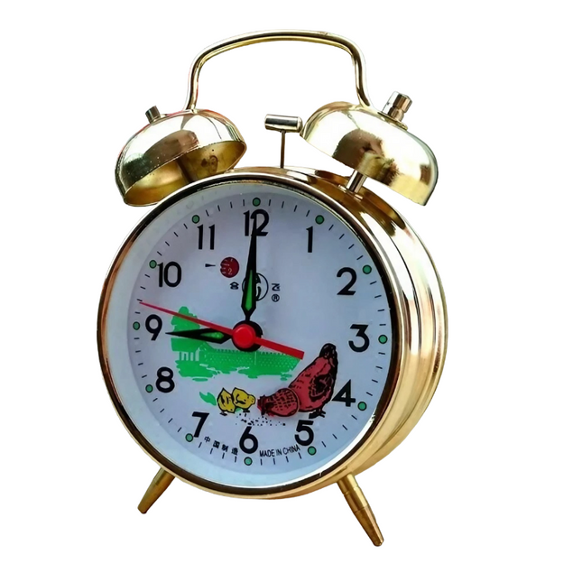 Retro vekkerklokke med dobbel bjelle