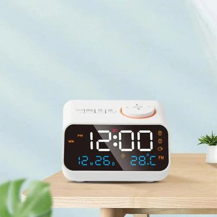 Oppladbar digital klokkeradio med alarm