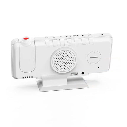 Strømdrevet vekkerklokke med speil og projeksjon