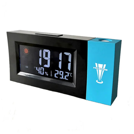 Projeksjonsklokke med temperatur og fuktighet