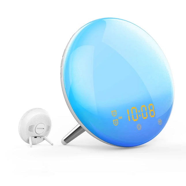 Soloppgang vekkerklokke med USB-lading