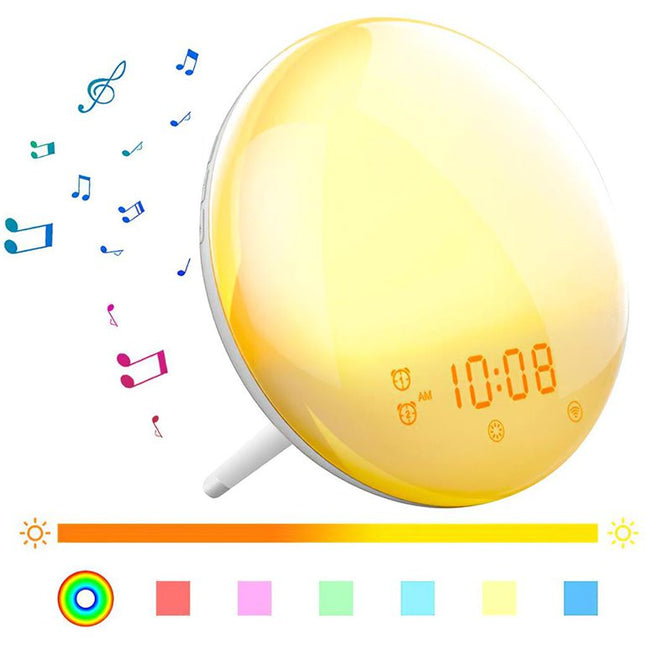 Soloppgang vekkerklokke med USB-lading
