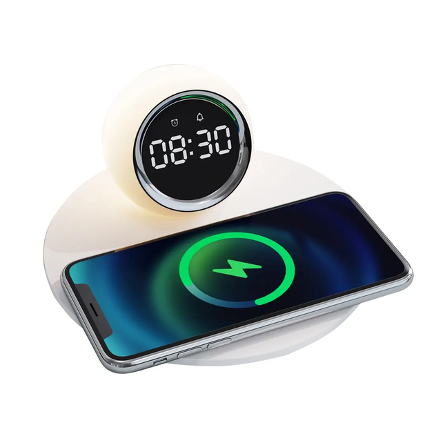 Wake-up light for tenåringer med lading