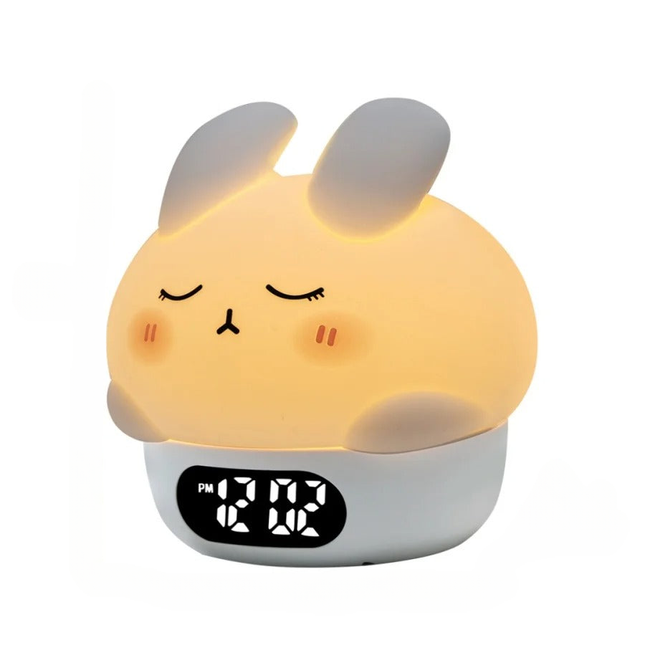 Myk nattlampe vekkerklokke for baby