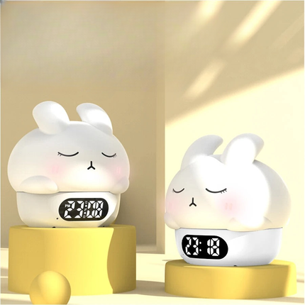 Myk nattlampe vekkerklokke for baby