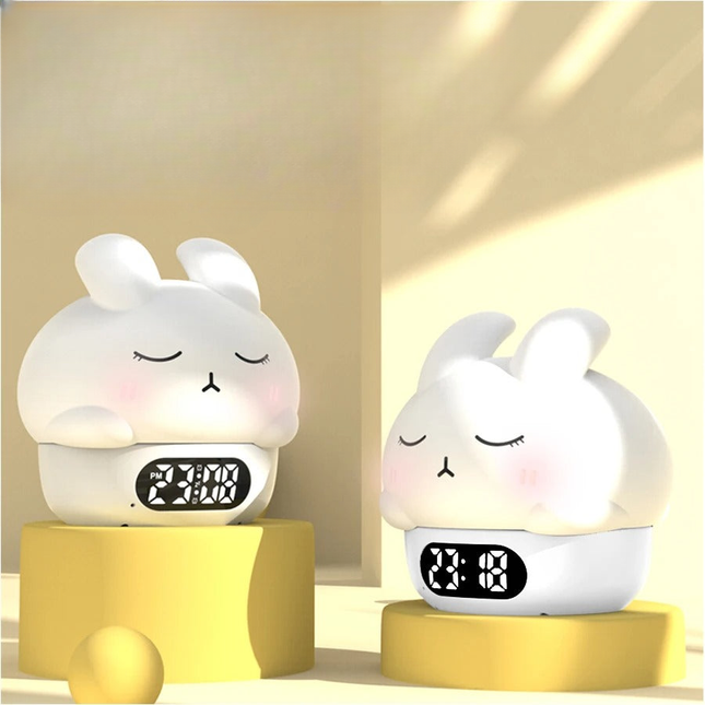 Myk nattlampe vekkerklokke for baby