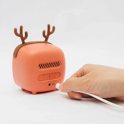 Hjort vekkerklokke for barn med nattlys