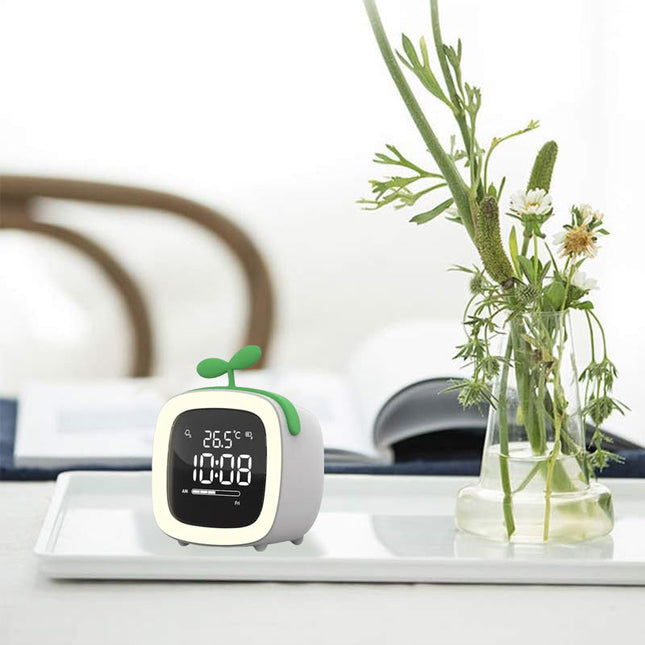 Vekkerklokke med nattlys for barn