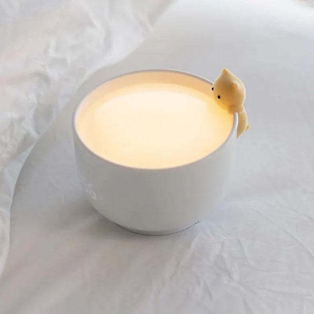 Nattlampe med digital vekkerklokke