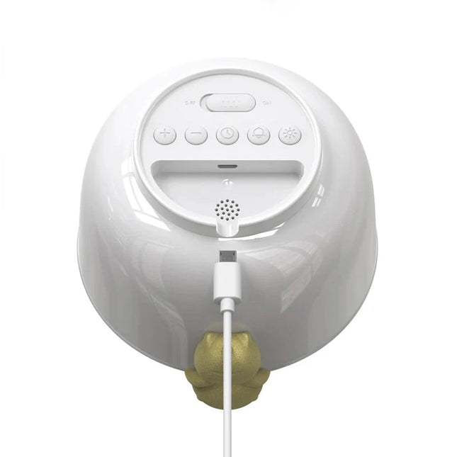 Nattlampe med digital vekkerklokke