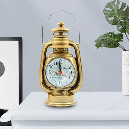 Unik vekkerklokke i oljelampe-design