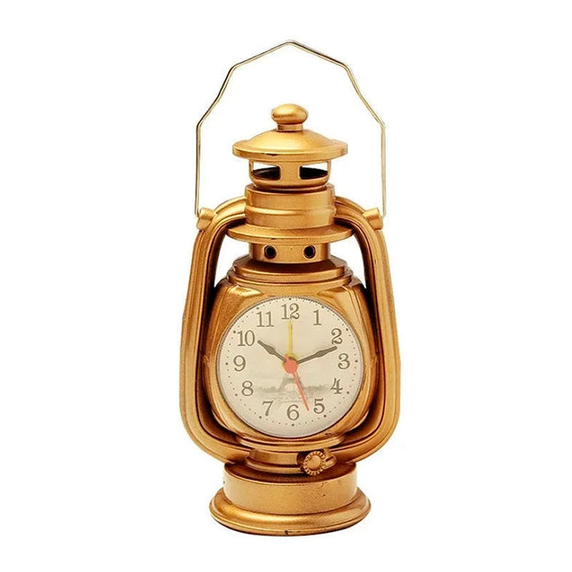 Unik vekkerklokke i oljelampe-design