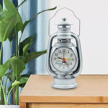 Unik vekkerklokke i oljelampe-design